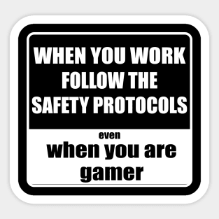 Safe gaming Sticker